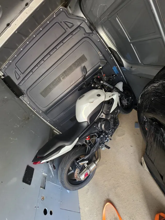 Transporting a motorbike
